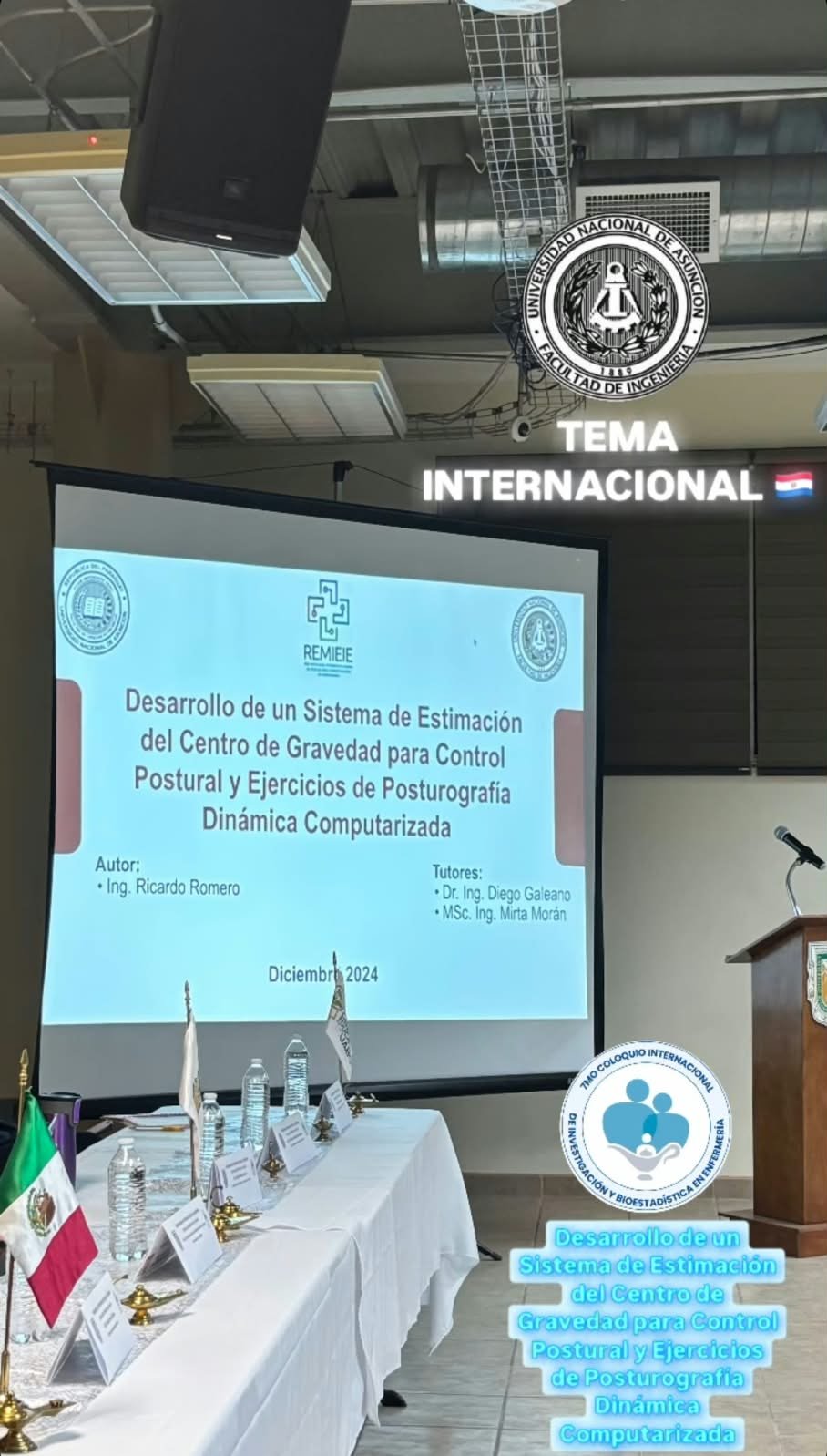 Presentación de Ricardo Romero como Tema Internacional en Baja California, México