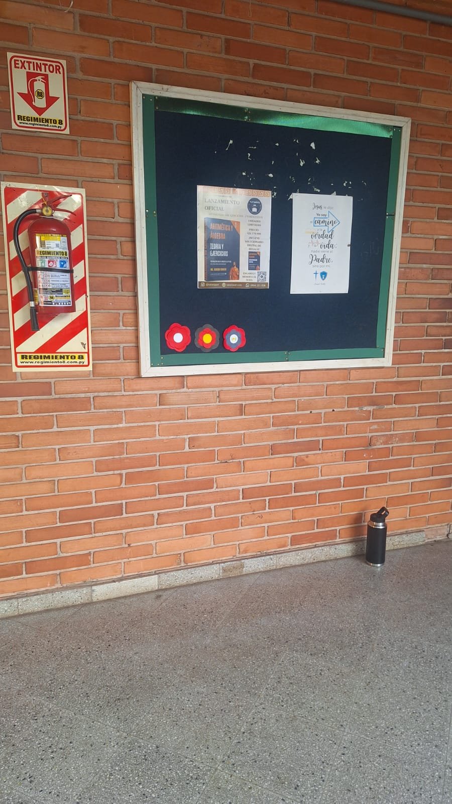 Afiche de lanzamiento en otra cartelera del colegio